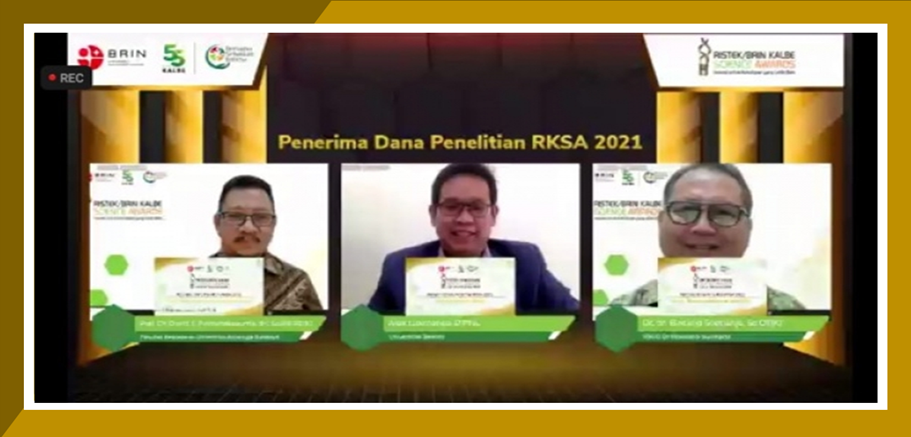 Kepala BRIN Sampaikan Selamat Kepada 3 Peneliti Peraih RKSA 2021 Kepala BRIN Sampaikan Selamat Kepada 3 Peneliti Peraih RKSA 2021